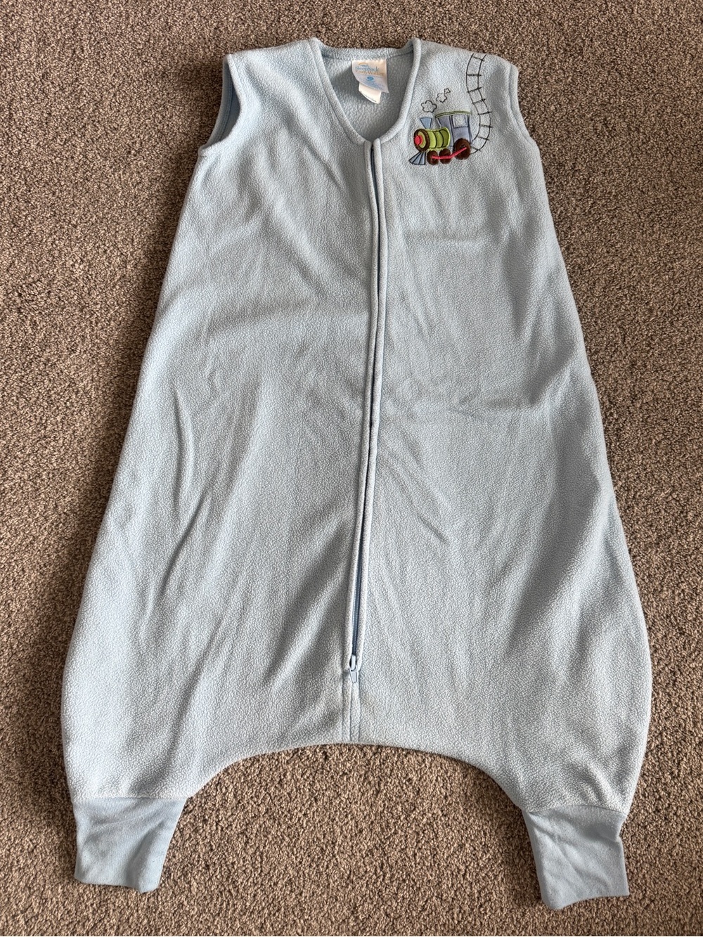 HALO SleepSack Early Walker Fleece Baby Sleep Sack 6-12M Blue Train